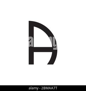 letter A sailboat logo design concept Stock Vector