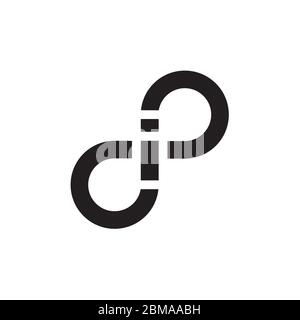 letter I infinte logo design concept Stock Vector