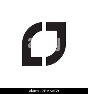 L J letter logo design vector Stock Vector