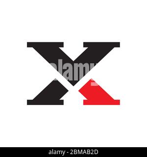 X / Y X / X Y letter logo design vector Stock Vector