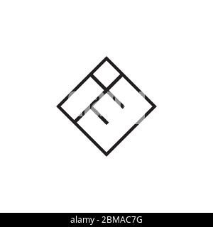 I E lines letter logo design vector Stock Vector