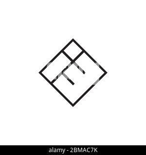 I E lines letter logo design vector Stock Vector