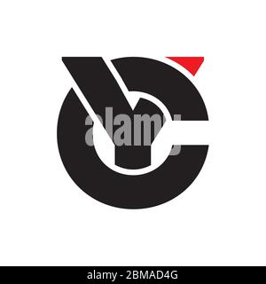 C Y / Y C letter logo design vector Stock Vector