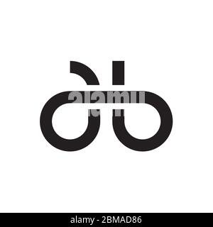D B lowercase letter logo design vector Stock Vector