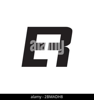 E R letter logo design vector Stock Vector
