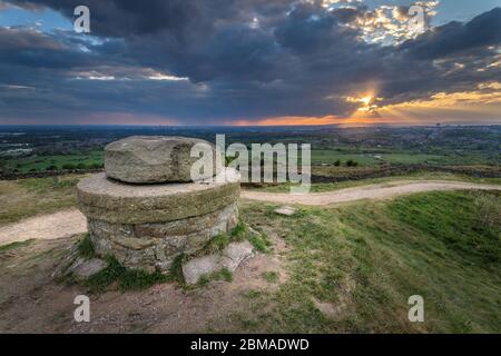 Hartshead Pike Sunset Stock Photo