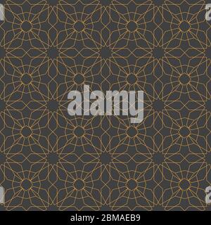 Islamic abstract ornament seamless pattern design use for print and fashion design Stock Vector