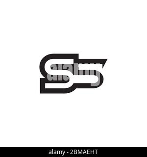 S 5 /  S S letter logo design vector Stock Vector