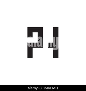 P H initial letter logo design vector Stock Vector
