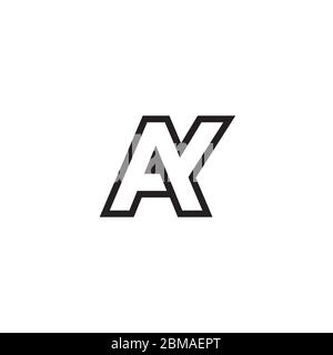 A Y lines letter lines logo design vector Stock Vector