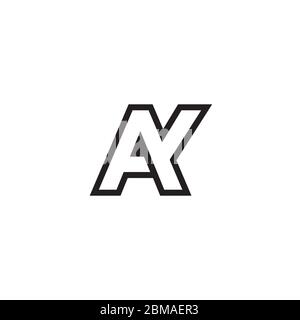 A Y lines letter lines logo design vector Stock Vector