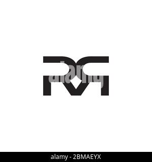 R R letter logo design vector Stock Vector