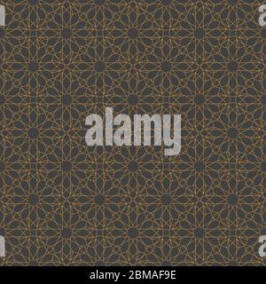 Islamic abstract ornament seamless pattern design use for print and fashion design Stock Vector