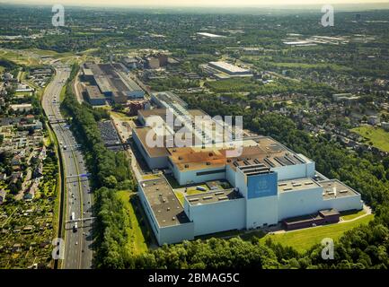 , steelwork Thyssenkrupp Steel Europe AG in Bochum-Wattenscheid at highway A40, 01.06.2017, aerial view, Germany, North Rhine-Westphalia, Ruhr Area, Bochum Stock Photo