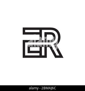 lines ER icon symbol vector Stock Vector