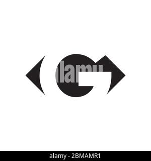 G eye vector design concept Stock Vector