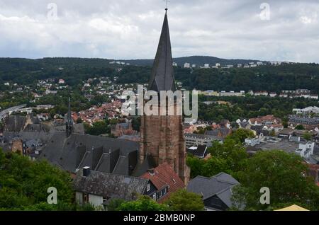 St. Mary's Church in Marburg Stock Photo