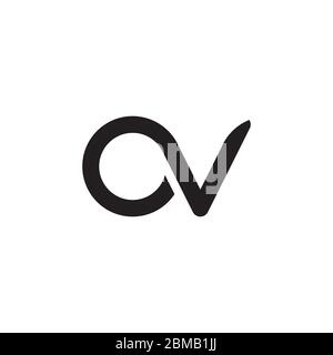 O V letter logo design vector Stock Vector