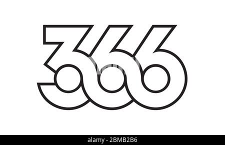 366 connect lines design concept Stock Vector