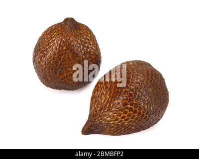 Snake fruit, salak, isolated on white background Stock Photo