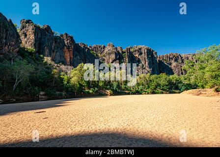 WINDJANA GORGE NATIONAL PARK, KIMBERELY, WESTERN AUSTRALIA, AUSTRALIA Stock Photo