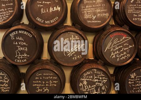 Sherry Barrels Town Hall Jerez De La Frontera City Andalusia Spain Europe Stock Photo Alamy
