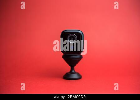 Portable security camera for home security. CCTV camera Stock Photo