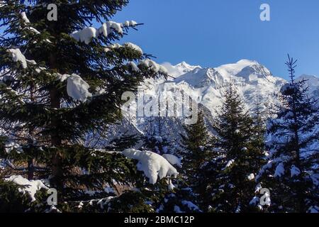 Blenio, Switzerland: Mountain panorama of the ski area in the Lepontine ...