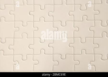 copy space and plan white puzzle surface for textured backgroung and abstracted wallpaper. Stock Photo