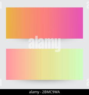 Minimalistic covers design. Set of four flyers. Colorful abstraction bright gradient. This abstraction can be used for invitations, posters and flyers Stock Vector