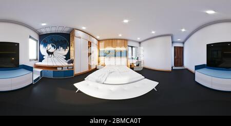 3d render of modern home interior Stock Photo