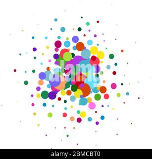 vector background with colored circles Stock Vector