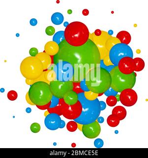 Colored balls background. Vector eps 10 Stock Vector