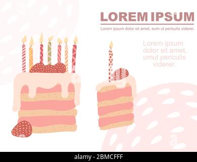 Set of design sample flyers for pastry and bread shop, cooking, dessert,  sweet products. Cake shop, bakery house. Vector illustration for poster A4,  banner, menu, advertising. Stock Vector | Adobe Stock