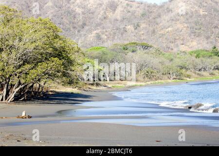 Beach landscape in Guanacaste Province along the Pacific Coast of Costa Rica. Stock Photo