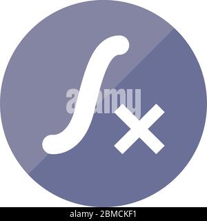 integral math science education icon doodle illustration Stock Vector ...