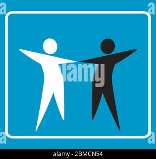 icon with the web personage couple Stock Vector