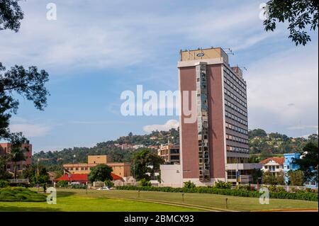 Street scene in Kampala, the capital city of Uganda. Stock Photo