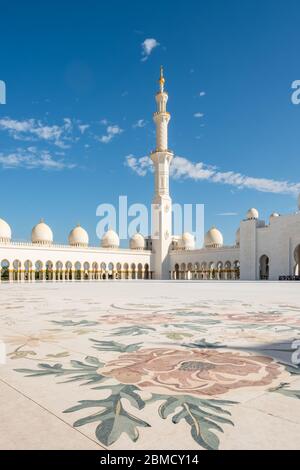 Grand Mosque in Abu Dhabi, UAE Stock Photo