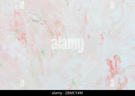 Light Pink and green rough concrete wall or stucco texture background Stock Photo