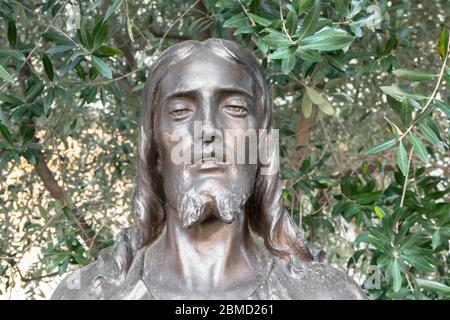 Portrait photo of Jesus Christ statue Stock Photo