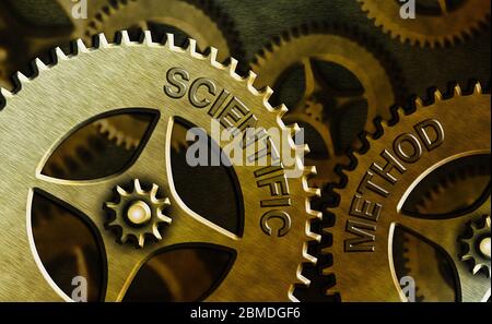 Conceptual hand writing showing Scientific Method. Concept meaning Principles Procedures for the logical hunt of knowledge Stock Photo