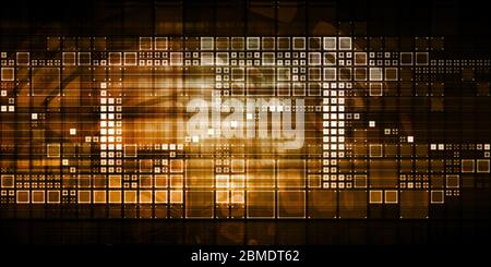 Futuristic Interface Business Graph And Chart Art Stock Photo