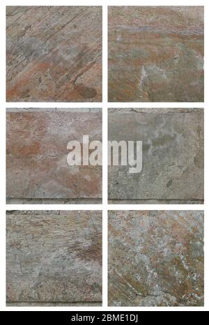 set of stone texture background, Granit texture backgeound, stone texture. Stock Photo