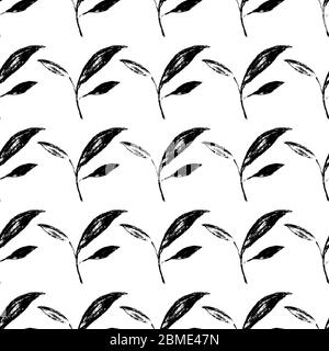 Black white is a seamless pattern.  Stock Vector