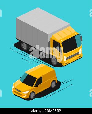 Cargo transport. Delivery service, logistics concept vector illustration Stock Vector