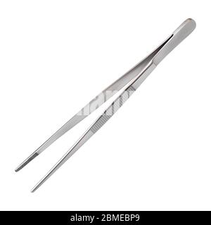 Dissecting Forceps for use in surgical procedures to hold delicate tissues during suturing used to tie sutures at the end of the procedure and hold Stock Vector