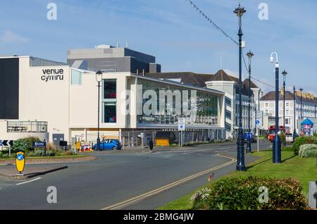 Llandudno, UK : May 6, 2019: Venue Cymru theatre and conference centre in Llandudno is a large arts, conference and events venue. Stock Photo