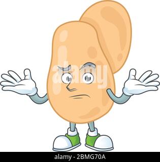 An image of sarcina in grinning mascot cartoon style Stock Vector