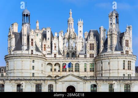 Chateau de Chambord in the Loire Valley - France